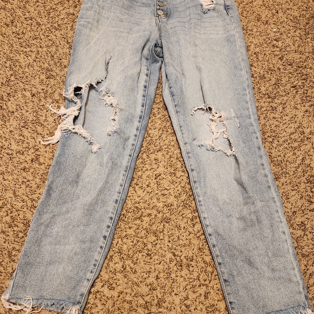 Distressed Light Blue Women's Jeans